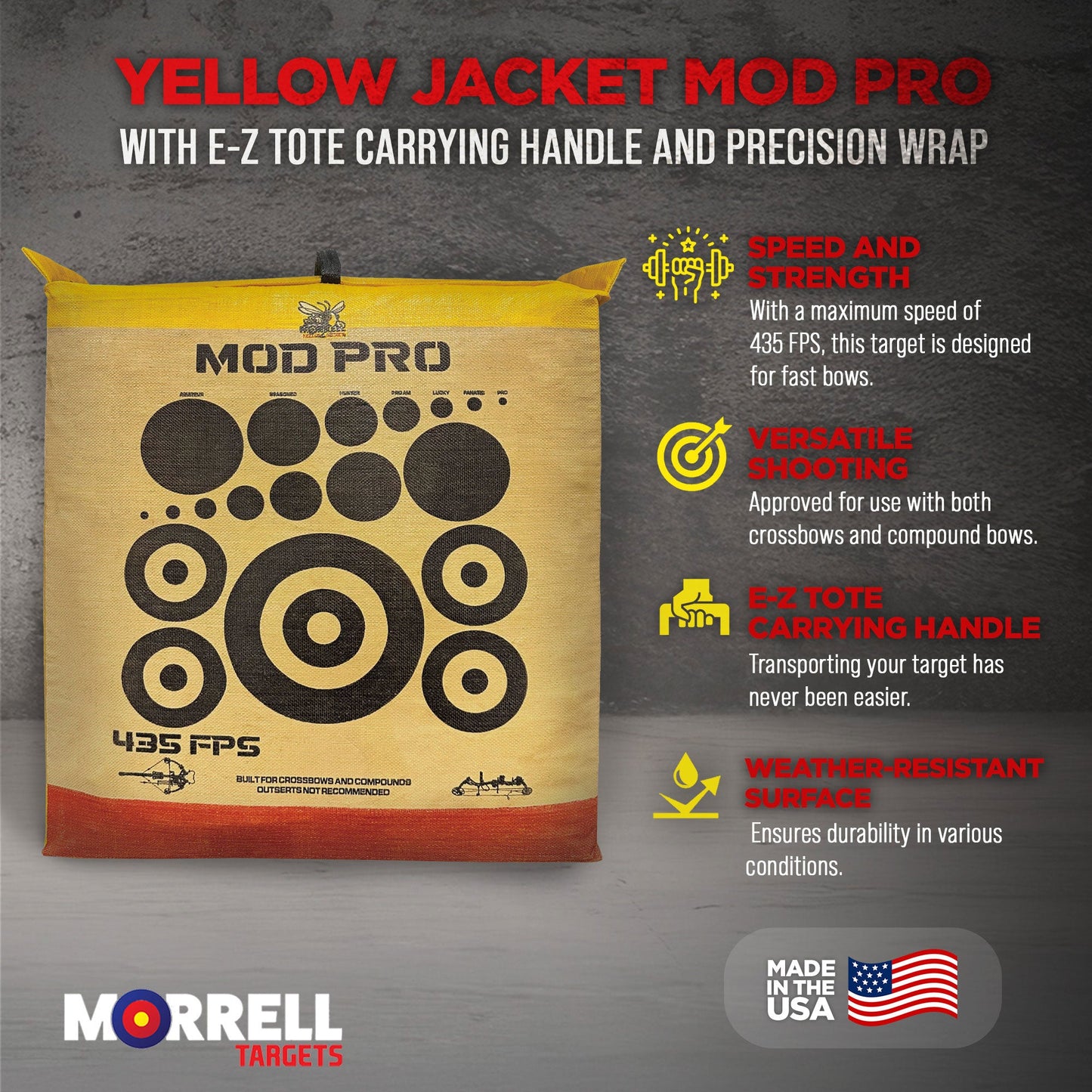 Morrell Yellow Jacket MOD Pro with E-Z Tote Handles and Precision Wrap, 2 Pack