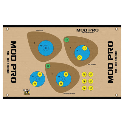 Morrell Yellow Jacket MOD Pro ASA & IBO Shooting Bullseyes with Scoring, 3 Pack