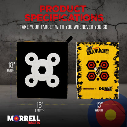 Morrell Yellow Jacket 380 FPS Crossbow Cube Targets with Carry Handle, 2 Pack