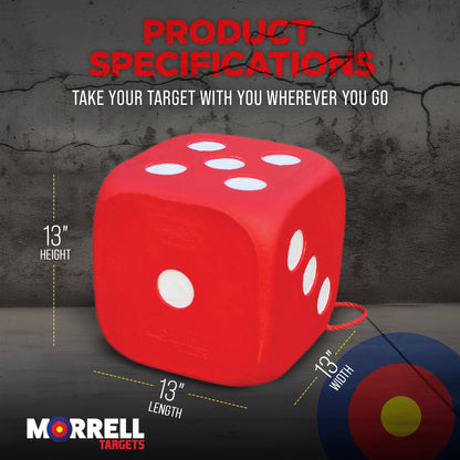 Morrell Targets High Roller Foam 6 Sided 21 Combo Archery Target, 2 Pack, Red