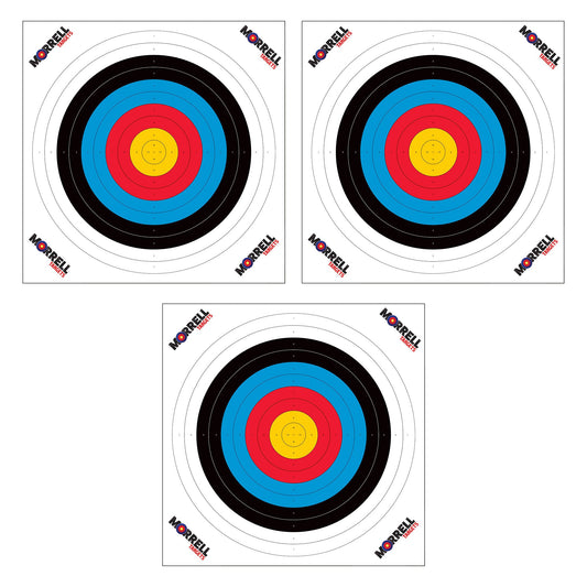 Morrell Targets 100 Pieces Thin Paper Archery Target with Card Stock, 3 Pack