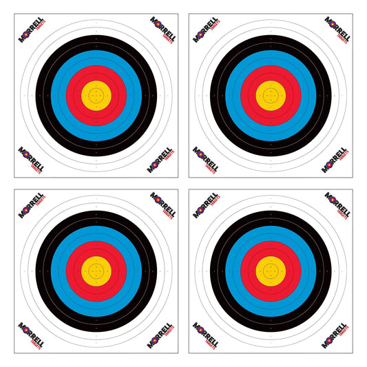 Morrell Targets 100 Pieces Thin Paper Archery Target with Card Stock, 4 Pack