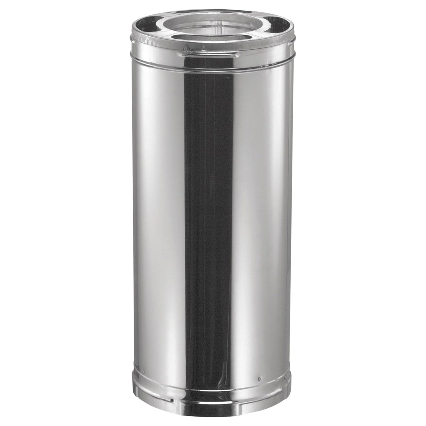 DuraVent DuraPlus Chimney Appliance Pipe, Stainless Steel, Double Wall, 6” x 12”