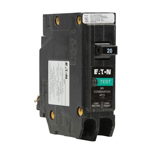 Eaton Circuit Breaker, AFCI, 15 Amp, Arc Fault Protection, Single Pole, Type BR