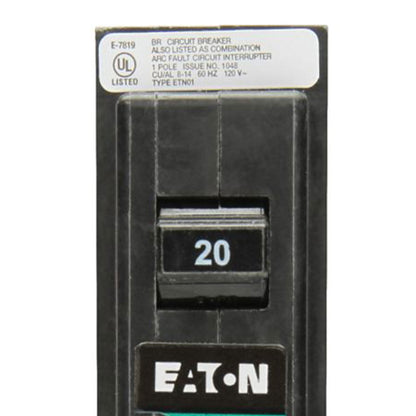 Eaton Circuit Breaker, AFCI, 15 Amp, Arc Fault Protection, Single Pole, Type BR