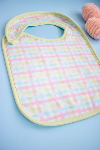 SPRING GINGHAM DREAM BABY BIB