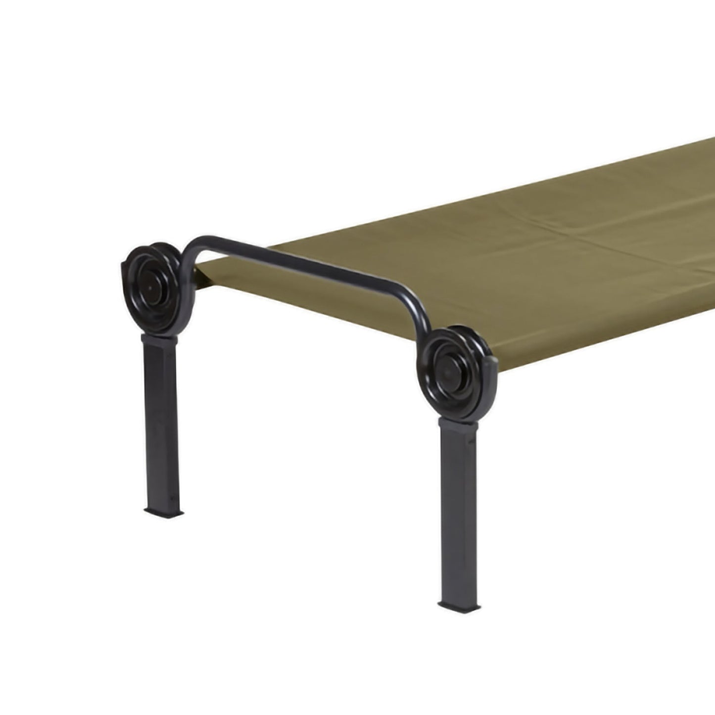 Disc-O-Bed ONE XL Lightweight Folding Camping Cot Bed for Adults, Olive Green