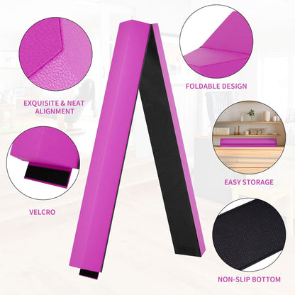 BalanceFrom Fitness All Purpose Mat with 8 Ft Balance Beam Gymnastic Set, Pink