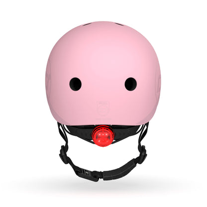Scoot & Ride Toddler Kids Bike and Scooter Helmet with LED Light, S-M, Rose