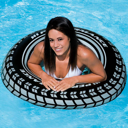 Intex 36 Inch Inflatable Giant Tire Swimming Pool Float Tube for Kids and Adults