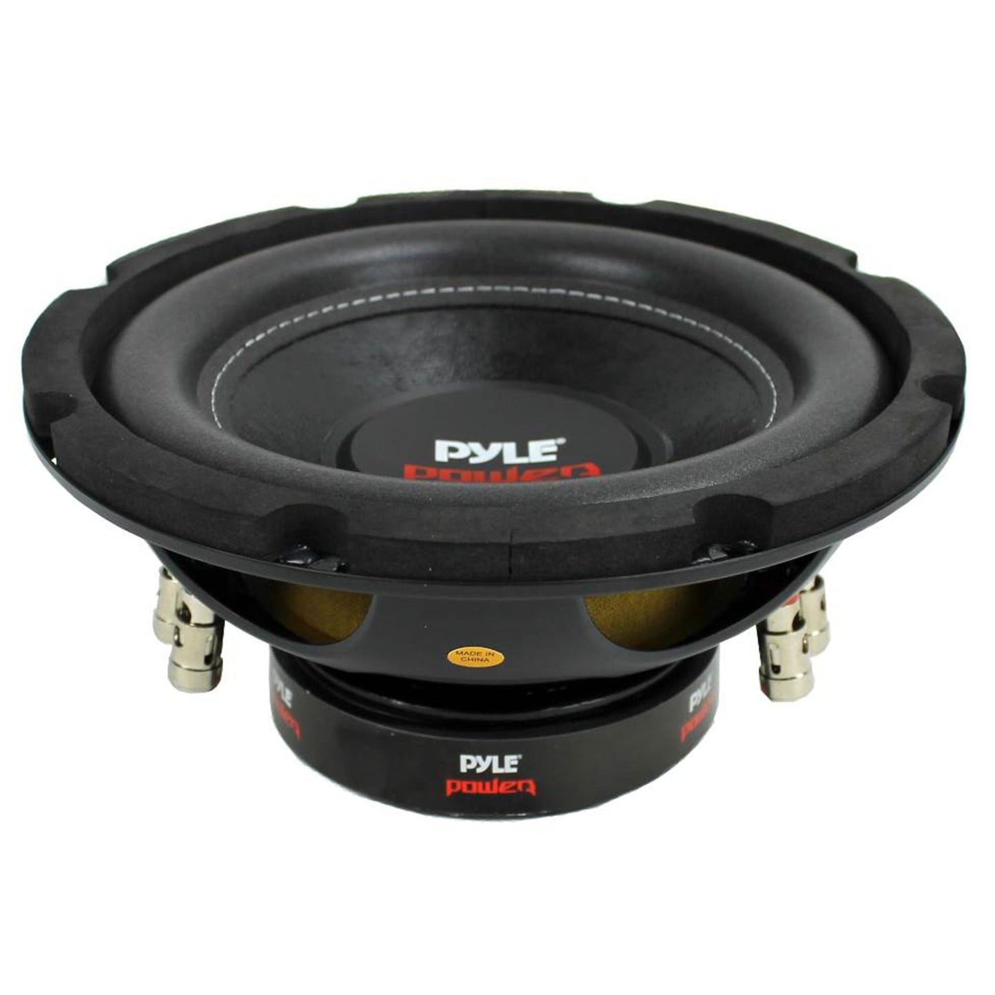 Pyle 8 Inch 1600W DVC 4 Ohm Car Audio Subwoofer Speaker Set, Black (2 Pack)