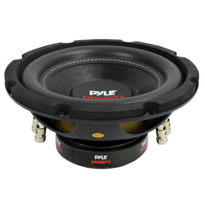 Pyle 8 Inch 1600W DVC 4 Ohm Car Audio Subwoofer Speaker Set, Black (2 Pack)