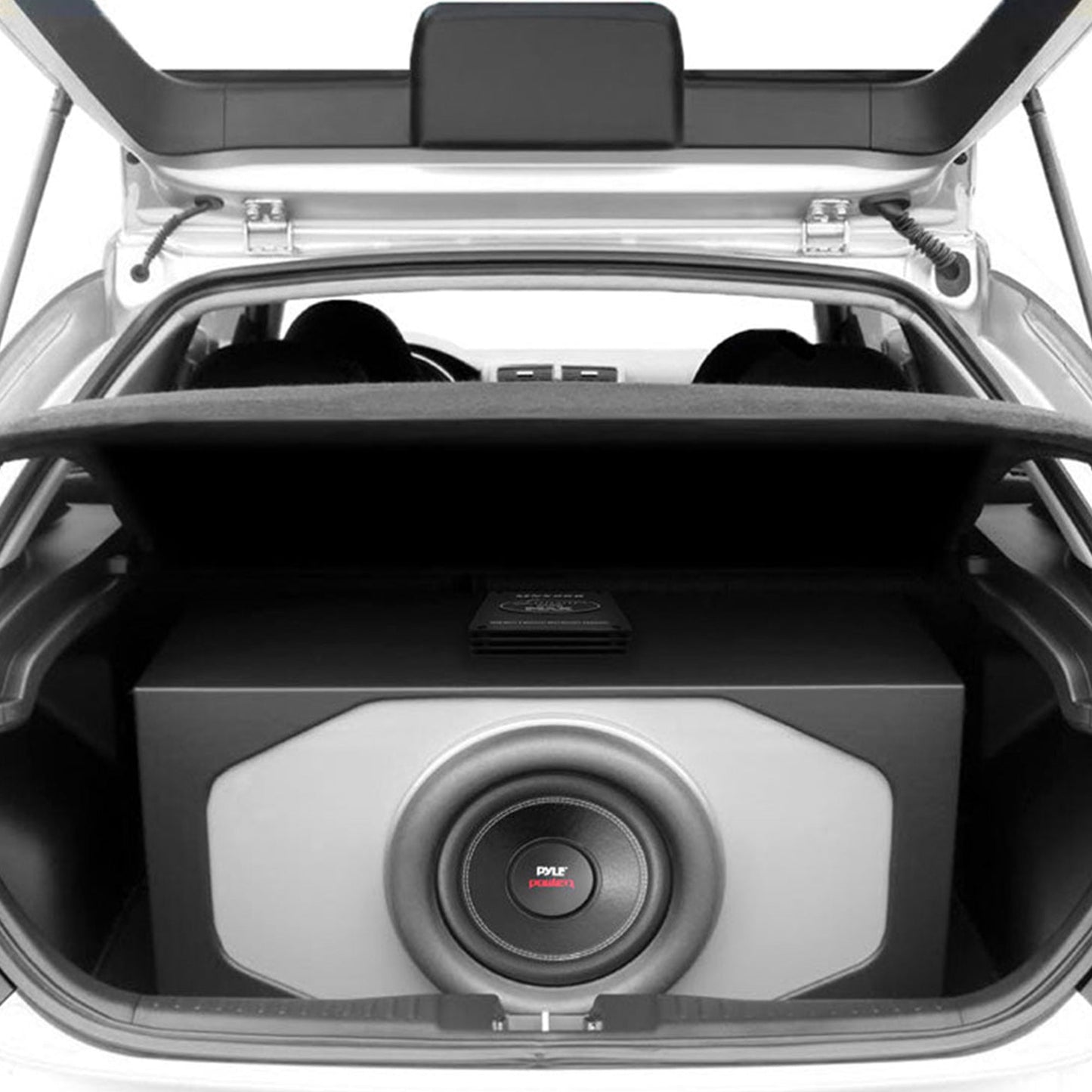 Pyle 8 Inch 1600W DVC 4 Ohm Car Audio Subwoofer Speaker Set, Black (2 Pack)