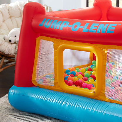 Intex Inflatable Jump-O-Lene Trampoline Bounce House with 120V Electric Air Pump