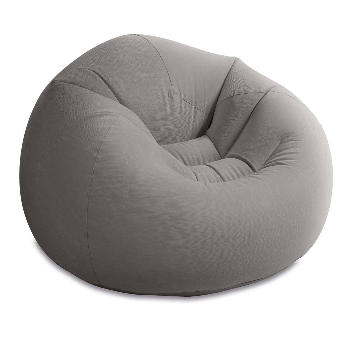 Intex 68579EP Inflatable 42 x 41 x 27 Inch Beanless Bag Lounge Chair, Gray