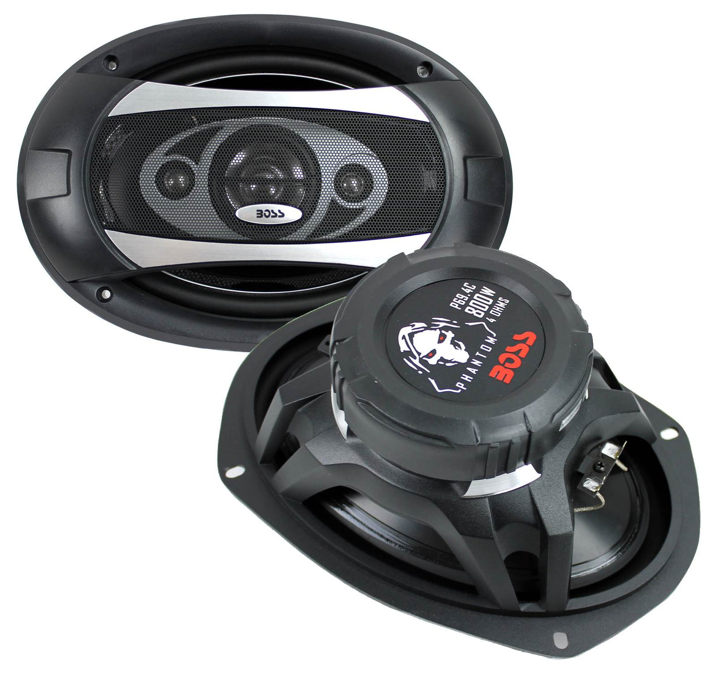 BOSS AUDIO P694C 6x9" 4-Way 800W Car Coaxial Stereo Speakers P69.4C 4 Ohm