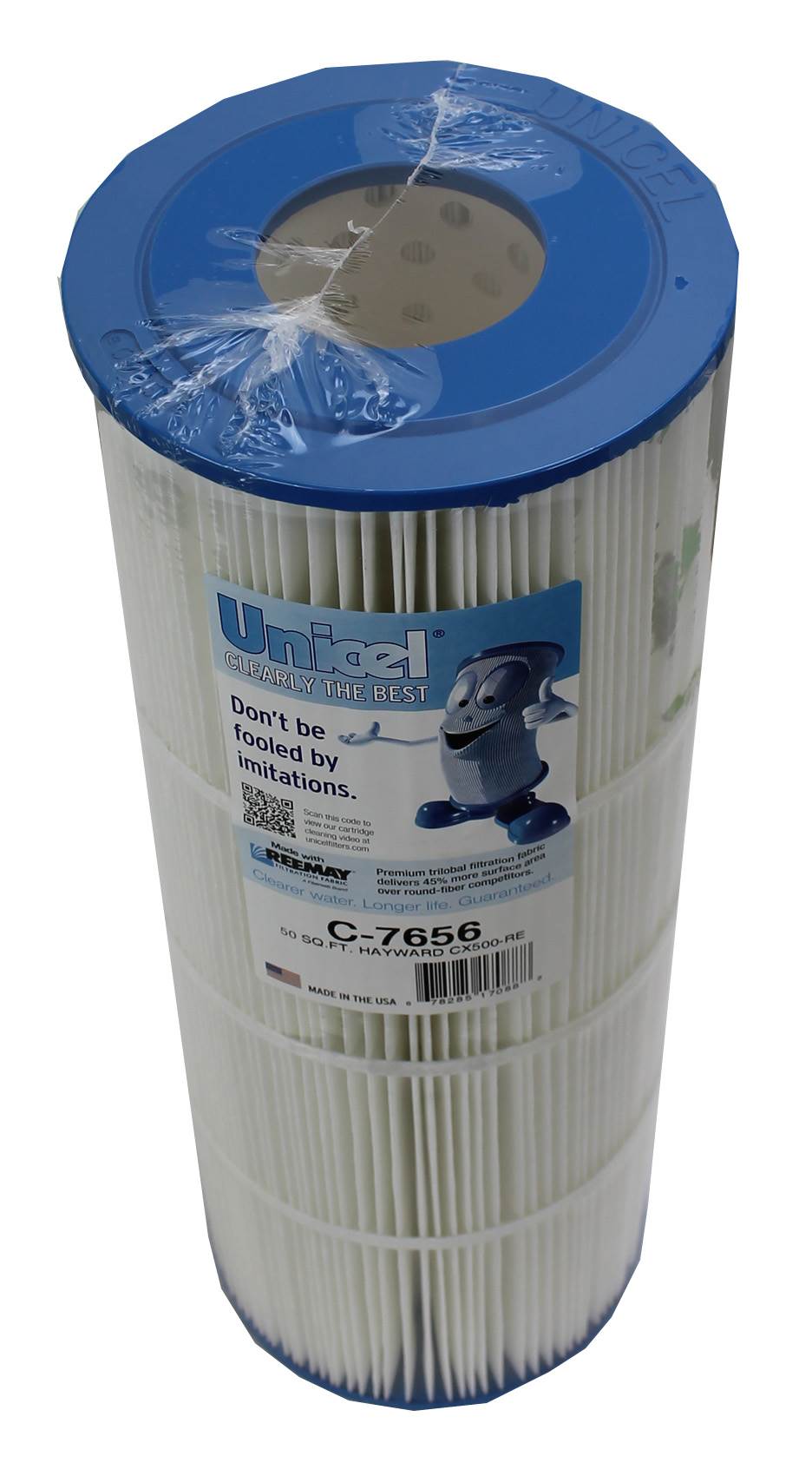 Unicel C-7656 Replacement 50 Sq Ft Pool Hot Tub Spa Filter Cartridge, 108 Pleats