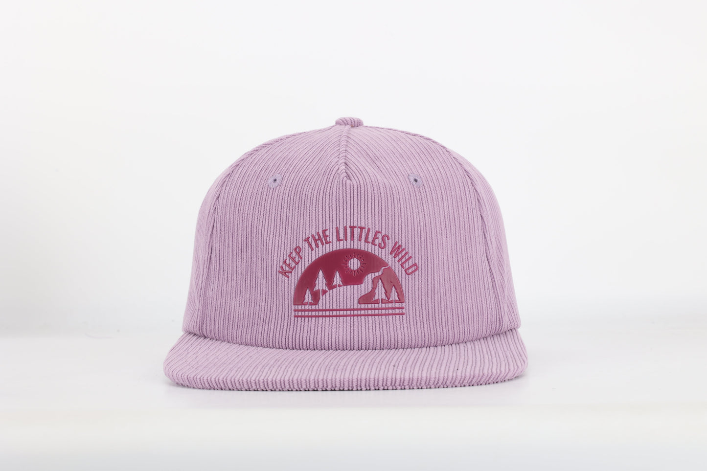 Purple corduroy SnapBack hat for toddlers and youth