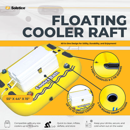 New Swimline 17075ST Swimming Pool River Rough Cooler Raft Heavy Duty Tube Float