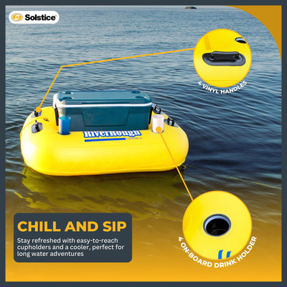 New Swimline 17075ST Swimming Pool River Rough Cooler Raft Heavy Duty Tube Float