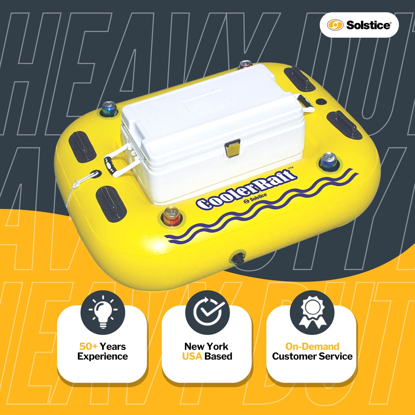 New Swimline 17075ST Swimming Pool River Rough Cooler Raft Heavy Duty Tube Float