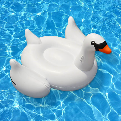 2-Pack Swimline Giant Inflatable Ride-On 75-Inch Swan Floats | 2 x 90621