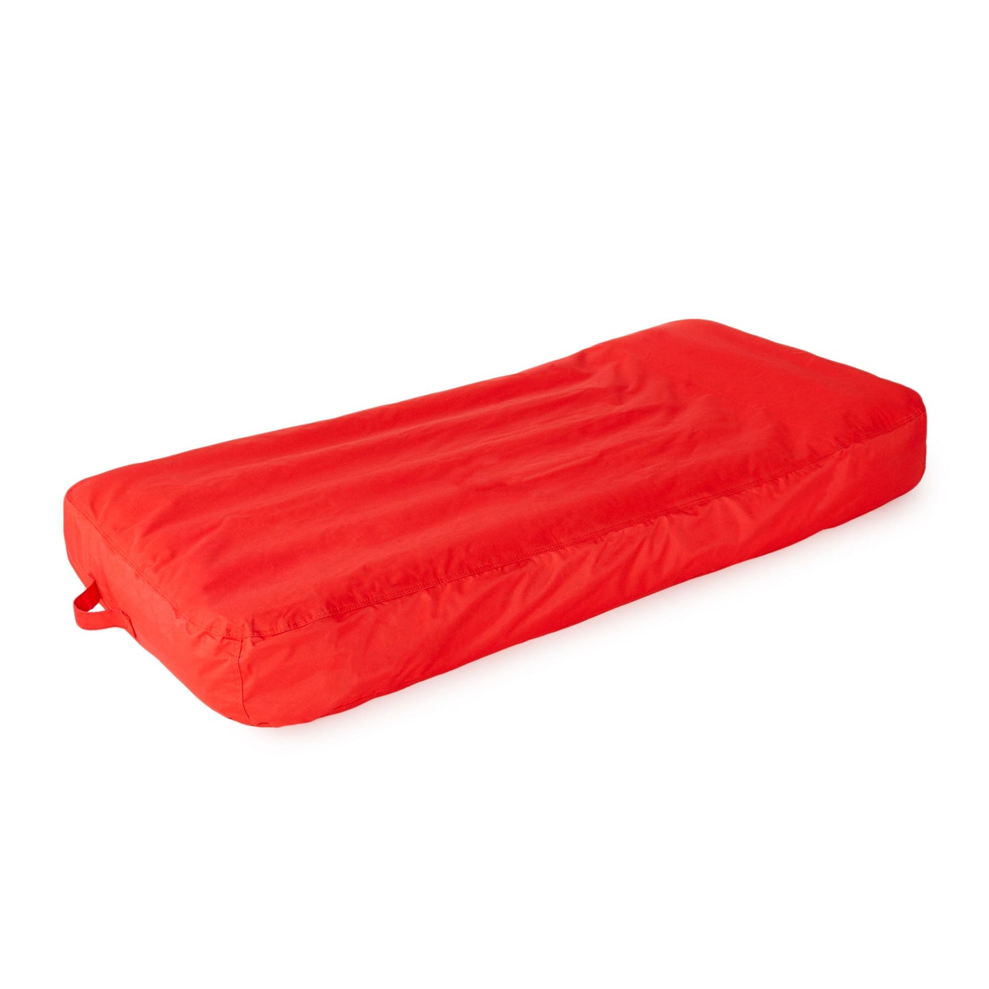 Solstice Sunsoft Fabric Covered Oversized Inflatable Water Mattress Island, Red