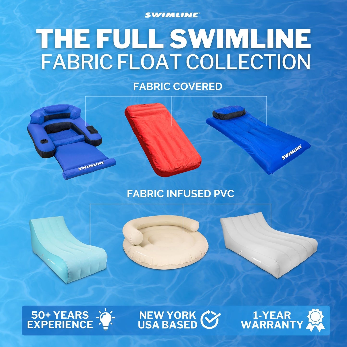 Solstice Sunsoft Fabric Covered Oversized Inflatable Water Mattress Island, Red