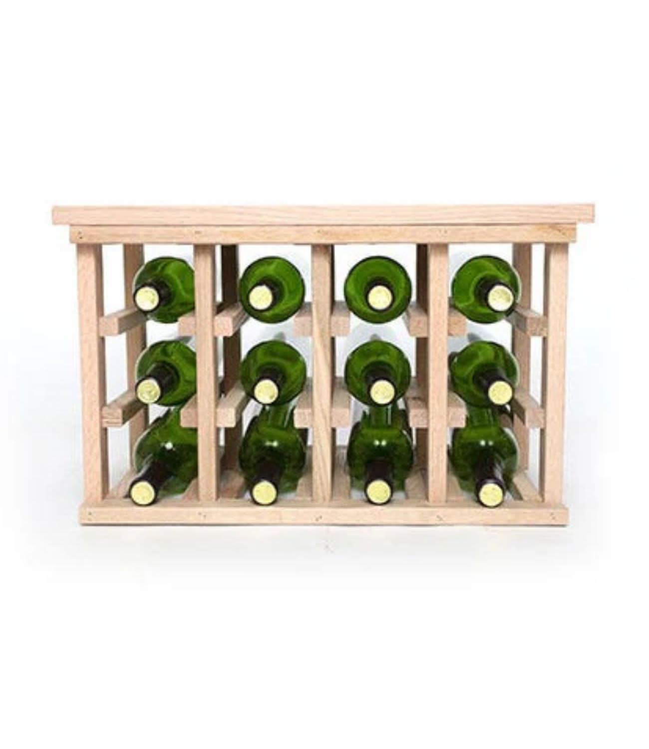 Space Saving Wood Wine Rack with Tabletop