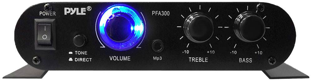 Pyle PFA300 90W 2 Channel Hi-Fi Home Audio Stereo Speakers Amplifier w/Aux