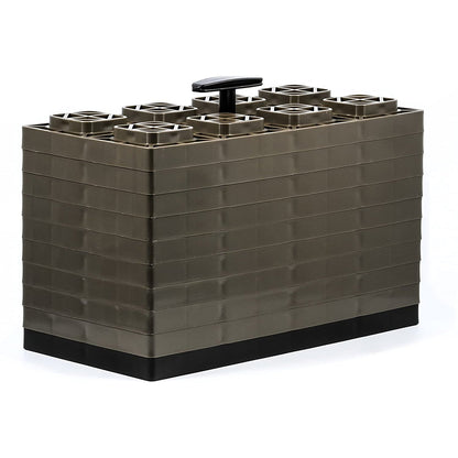 Camco FasTen 4x2 Durable RV Camper Leveling Stabilizer Blocks for Dual Tires