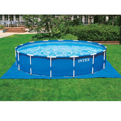Intex 18ft x 48in Metal Frame Swimming Pool Set with 1,500 GFCI Pump & Filter