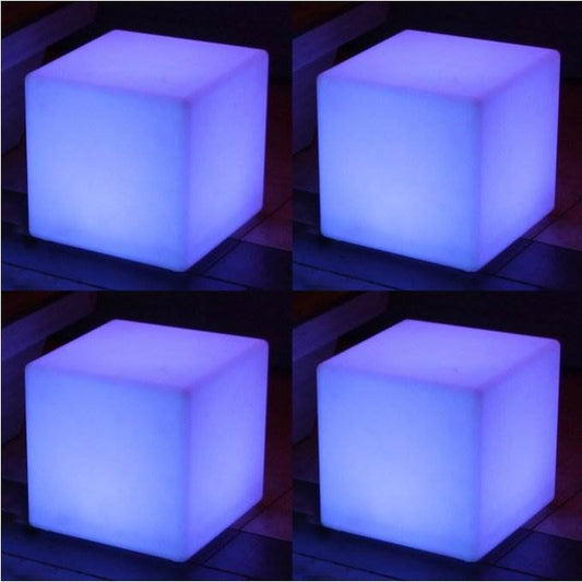 Main Access 16" Pool Spa Waterproof Color-Changing LED Light Cube Seat (4 Pack)