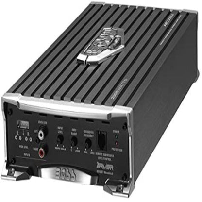 Boss Armor AR2000M 2000W Mono Car Audio Amplifier & Amp Wire Kit & Bass Remote