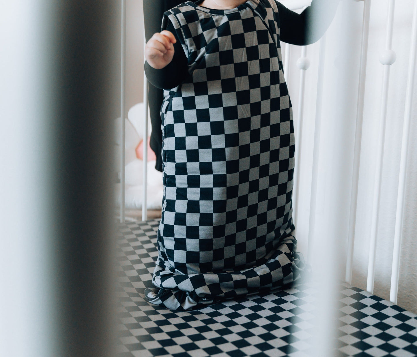 CHARCOAL CHECKERS DREAM SLEEP SACK