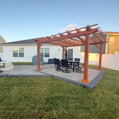 Outdoor Super Deck Redwood Pergola