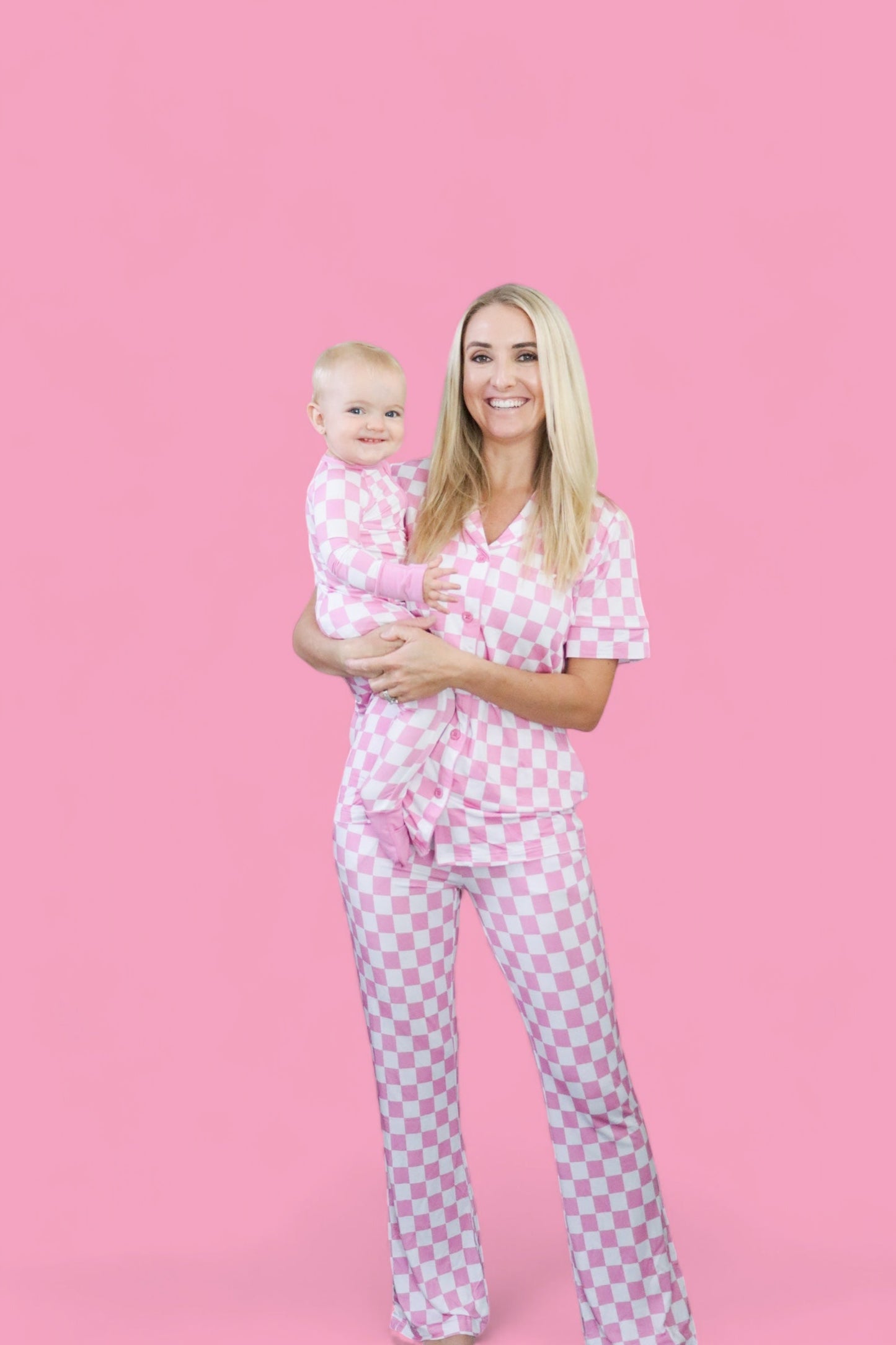 BUBBLEGUM CHECKERS DREAM ROMPER