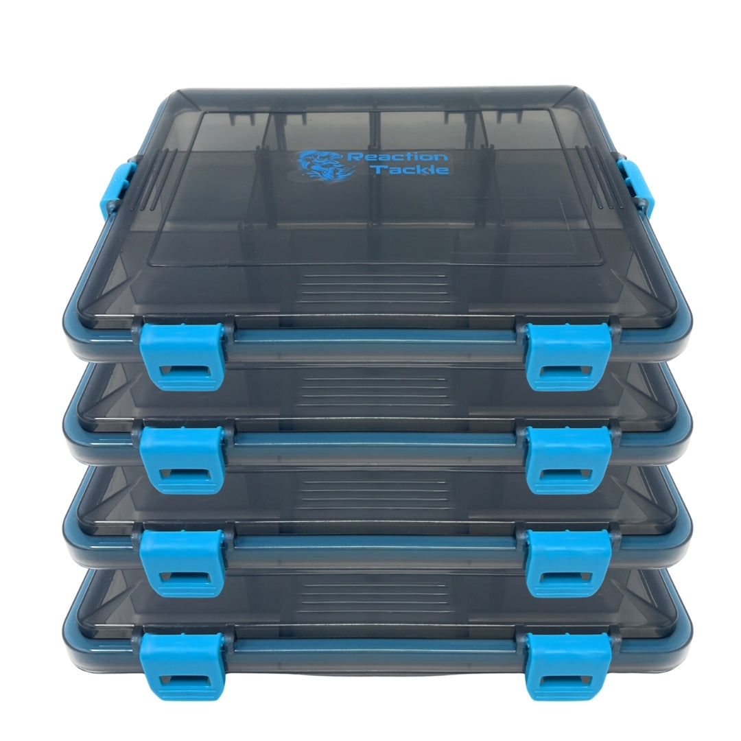 Reaction Tackle Standard Tackle Tray- Sturdy and Waterproof with 4 Reliable Clips