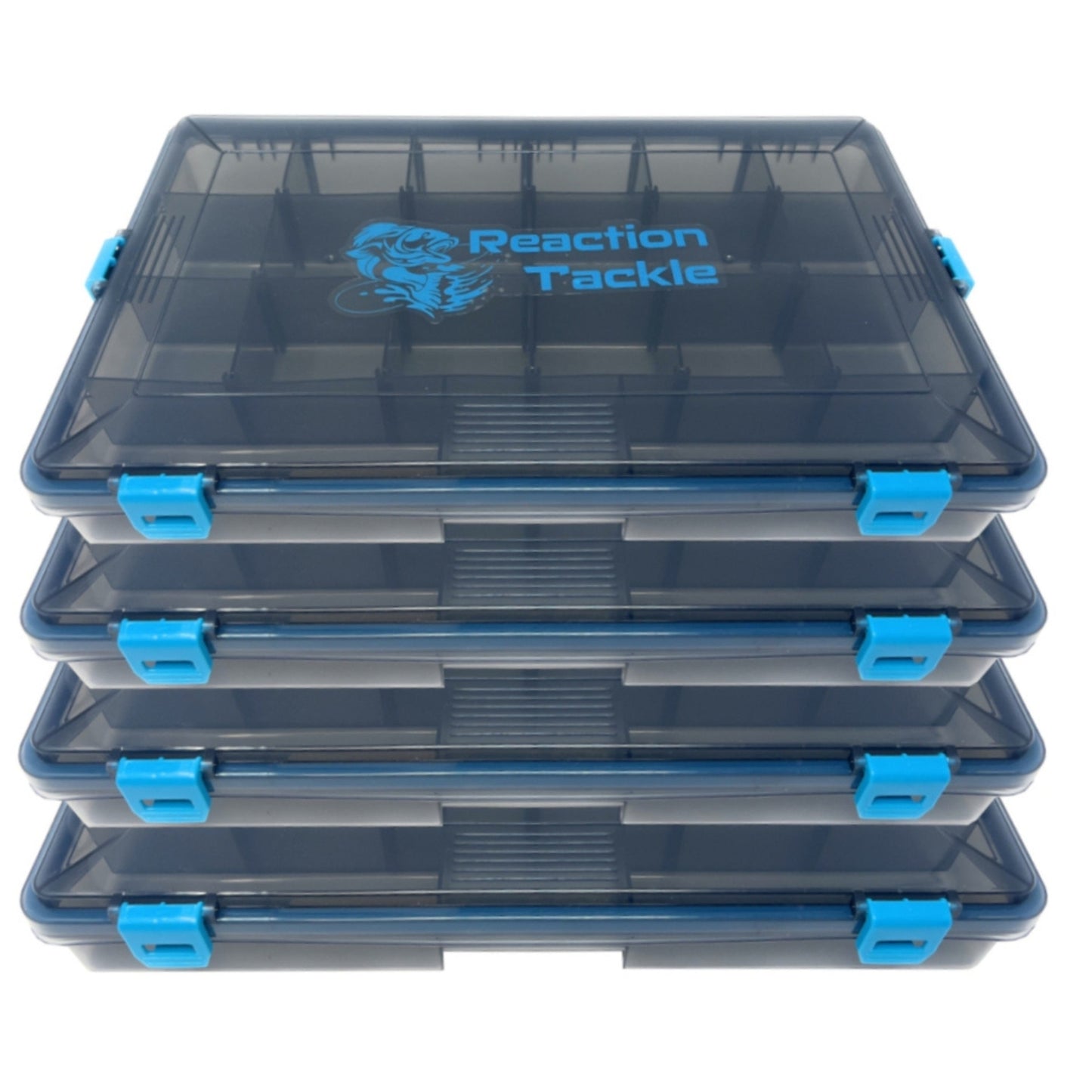 Reaction Tackle Standard Tackle Tray- Sturdy and Waterproof with 4 Reliable Clips