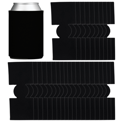 Unsewn Standard-Size Foam Can Coolers