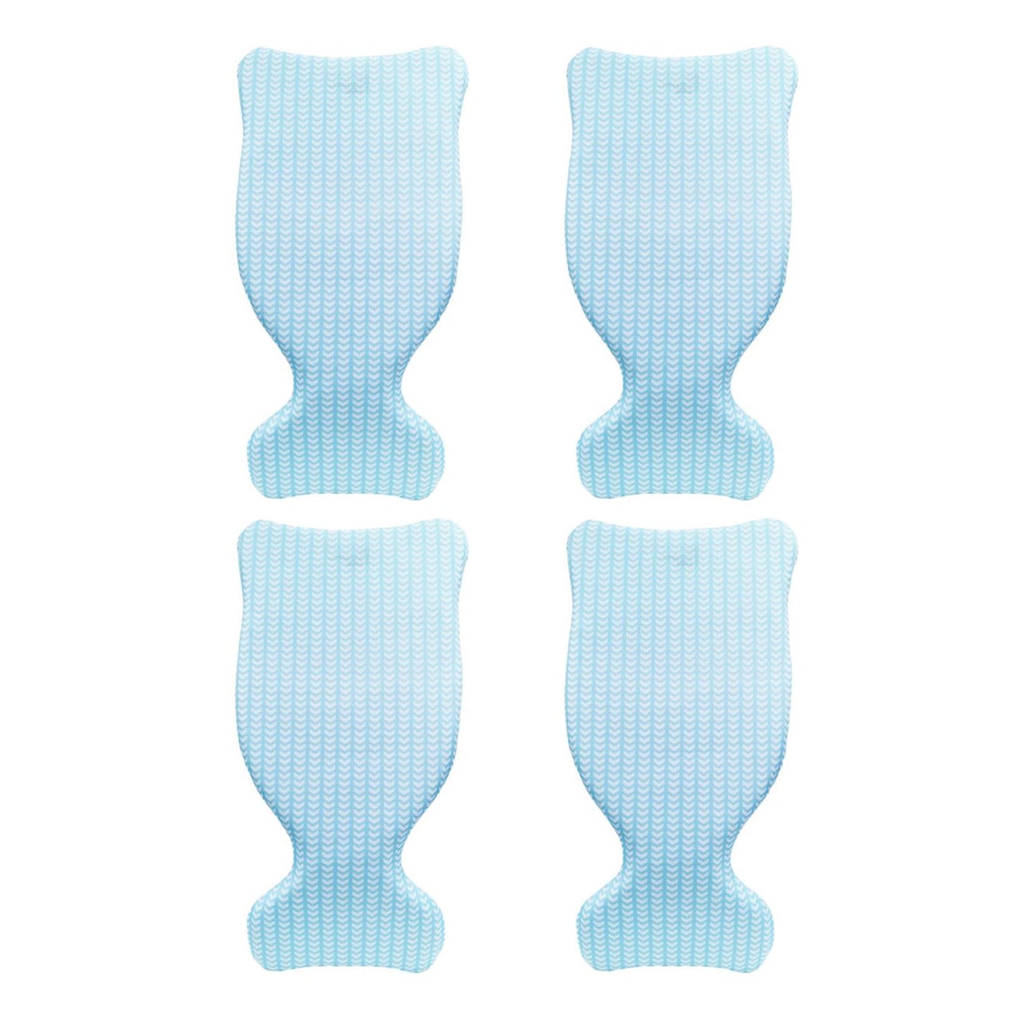 Magic Time International Saddle Pool Float, Blue with Chevron Pattern (4 Pack)