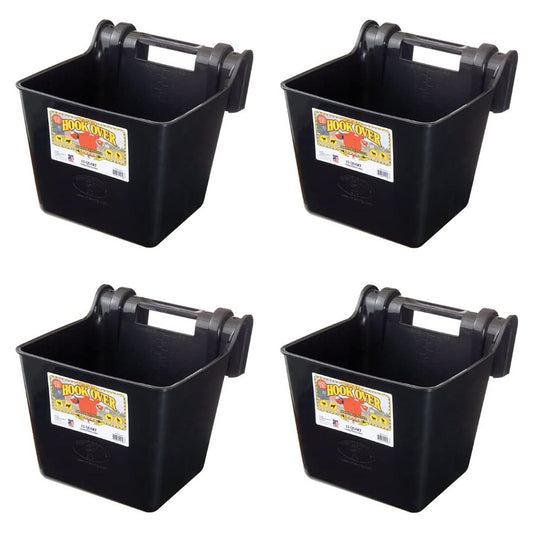 Little Giant HF15BLACK 15 qt. Mountable Plastic Hook Feeder, Black (4 Pack)
