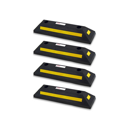 Pyle PCRSTP11 22 Inch Vehicle Driveway Parking Spot Wheel Guide Stop (4 Pack)