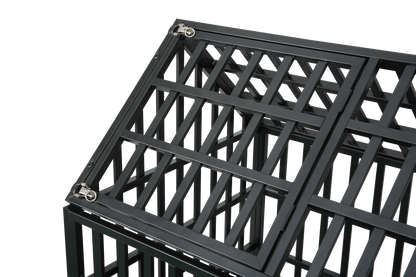 Heavy Duty Dog Cage pet Crate with Roof