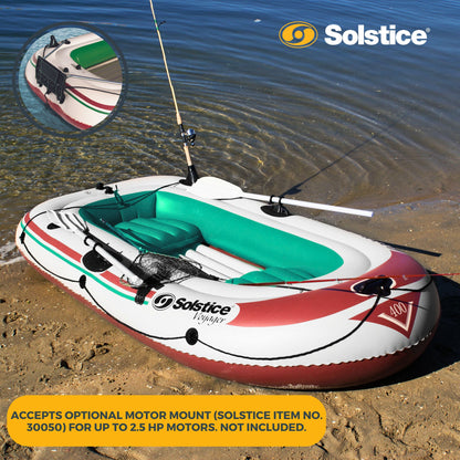 Swimline Solstice 30400 Voyager Inflatable 4 Person Fishing Leisure Boat Raft