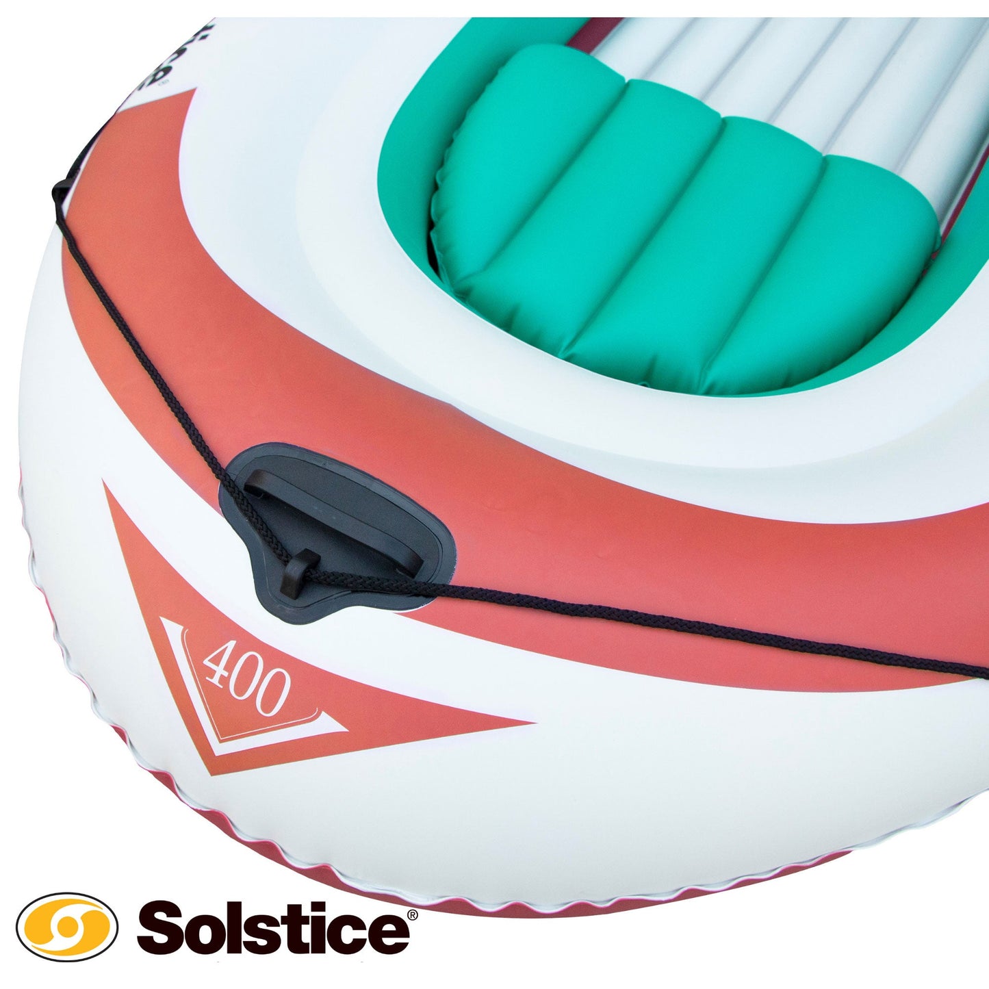 Swimline Solstice 30400 Voyager Inflatable 4 Person Fishing Leisure Boat Raft