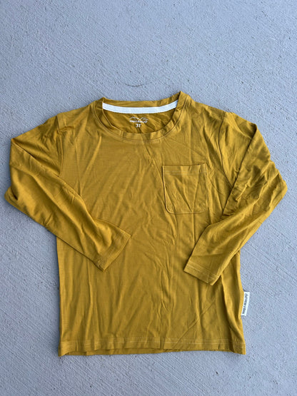 Fall bamboo long sleeve -mustard