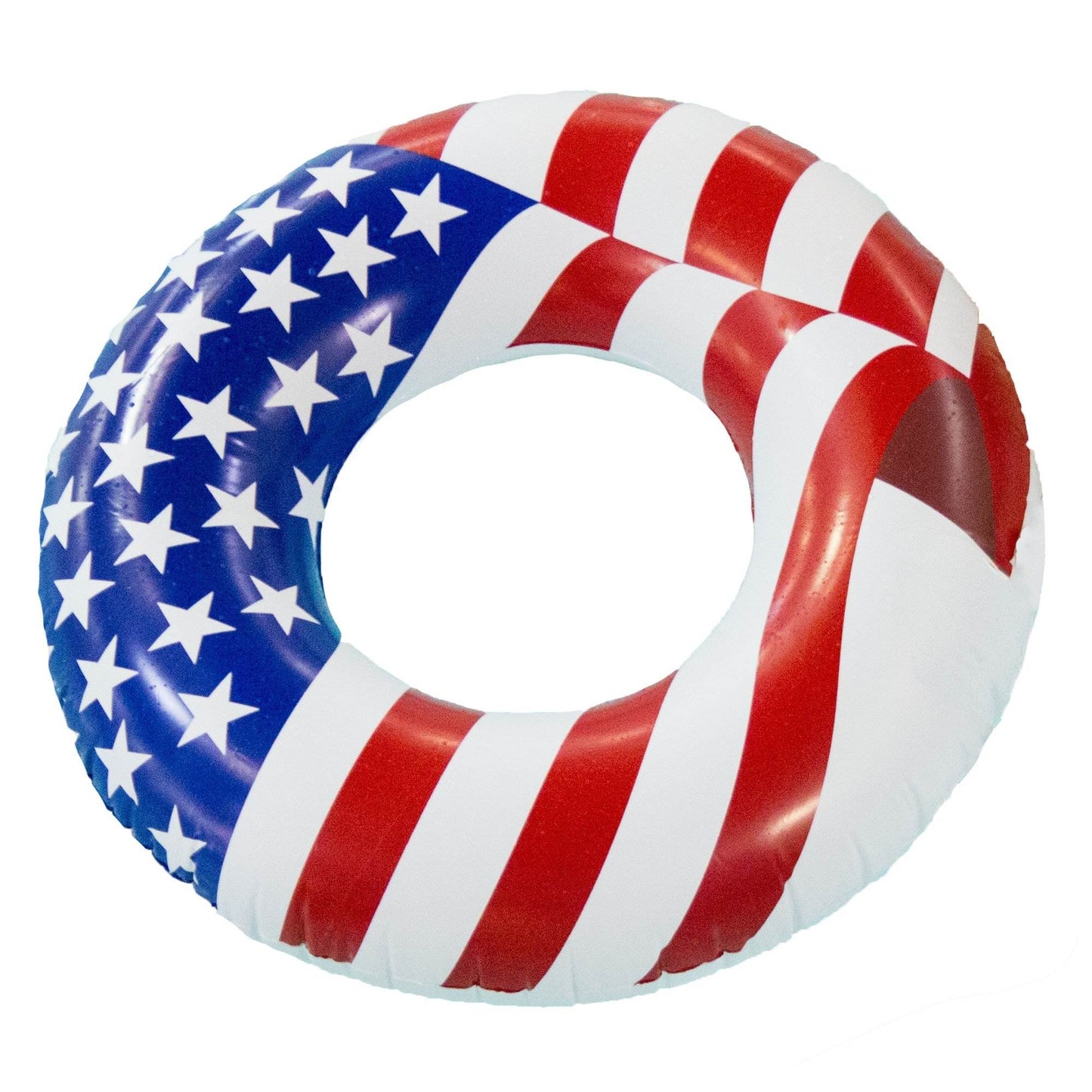 Swimline 36" Inflatable American Flag Swimming Pool and Lake Tube Float (8 Pack)