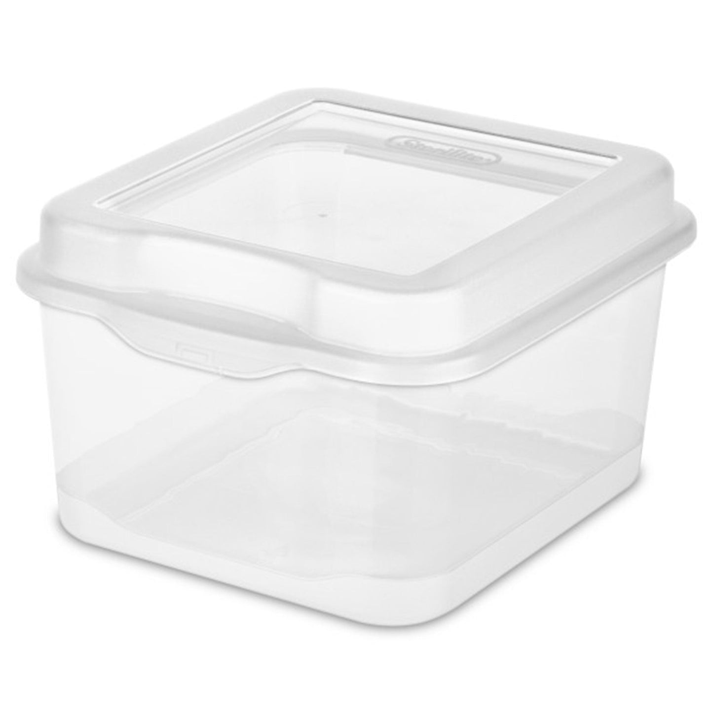 Sterilite Plastic FlipTop Hinged Storage Box Container w/ Latching Lid (12 Pack)
