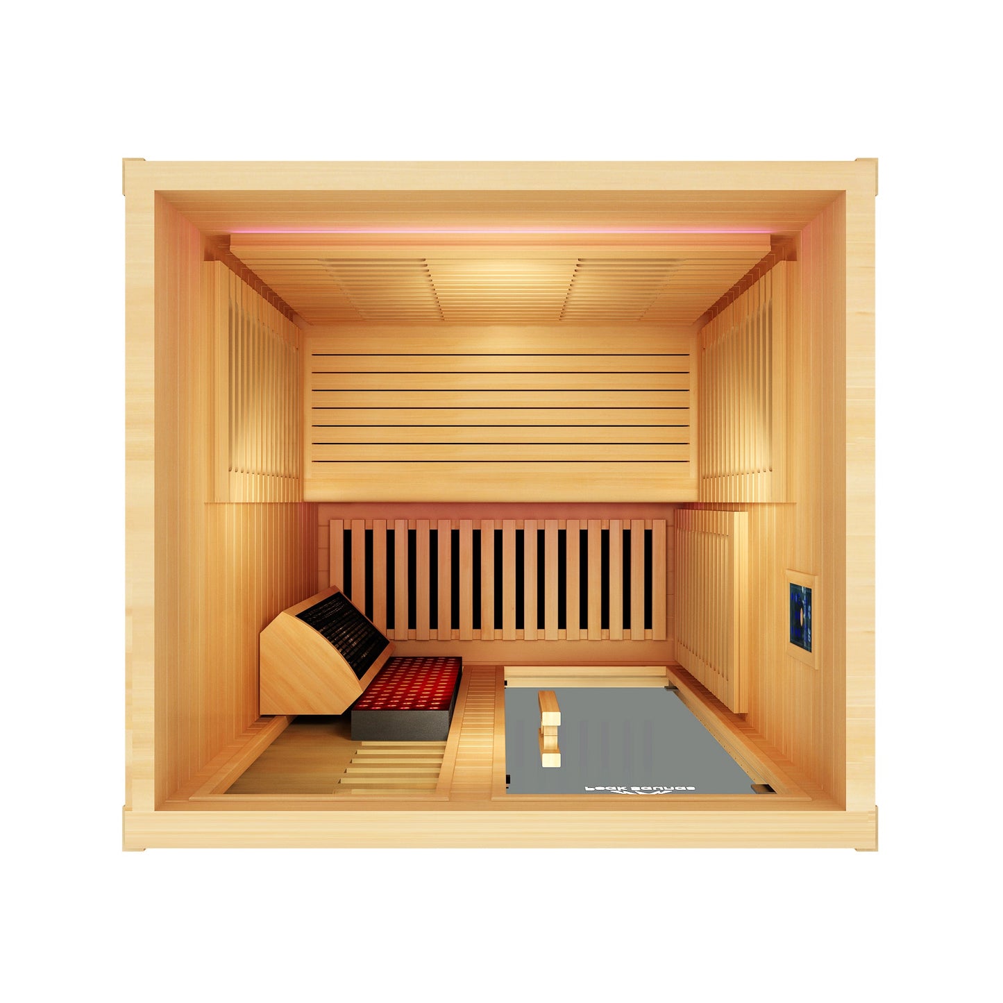 Peak Saunas Everest 2-Person Full Spectrum Infrared Sauna with XL Medical-Grade Red Light Therapy & Smart WiFi App Control